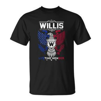 Willis Name - Willis Eagle Lifetime Member Unisex T-Shirt - Seseable