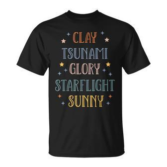 Wings Of Fire Clay Tsunami Glory Starflight Sunny Dragon Unisex T-Shirt | Mazezy