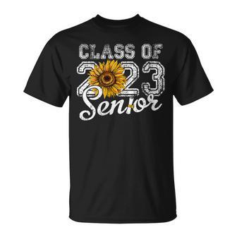 Womens Sunflower Senior Mom 23 Graduation Senior 23 Class Of 2023 Unisex T-Shirt | Mazezy DE