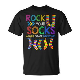 World Down Syndrome Day T Rock Your Socks Awareness Unisex T-Shirt | Mazezy