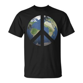 World Peace Earth Day Awareness Celebration Peace On Earth Unisex T-Shirt | Mazezy