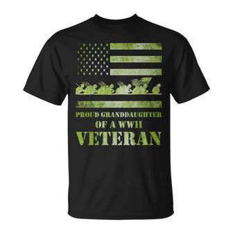 World War 2 Ii 80Th Anniversary Proud Granddaughter Veteran T-shirt - Seseable