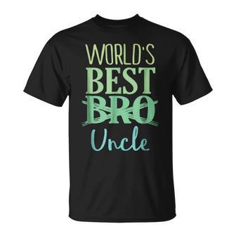 Worlds Best Uncle  Pregnancy Announcement Gift For Mens Unisex T-Shirt