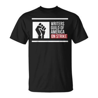Writers Guild Of America On Strike America On Strike T-shirt - Thegiftio UK