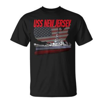 Ww2 Battleship Uss New Jersey World War 2 Ship Model Boys T-Shirt - Seseable