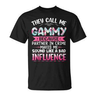 They Call Me Gammy Because Partner In Crime Mothers T-Shirt - Seseable