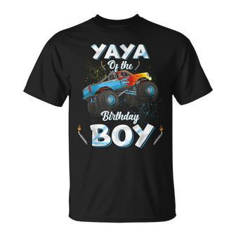 Yaya Of The Birthday Boy Monster Truck Bday Women Grandma Unisex T-Shirt | Mazezy
