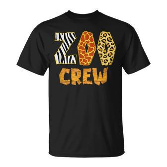 Zoo Crew Animal Print For Kids Or Adults Zoo Group T-Shirt - Seseable