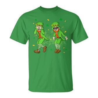 Leprechaun Griddy Dance St Patricks Day 2023 Boys Girls Men V2 Unisex T-Shirt | Mazezy