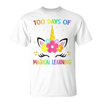 100 Days Of Magical Learning School Smarter Dabbing Unicorn T-shirt - Seseable