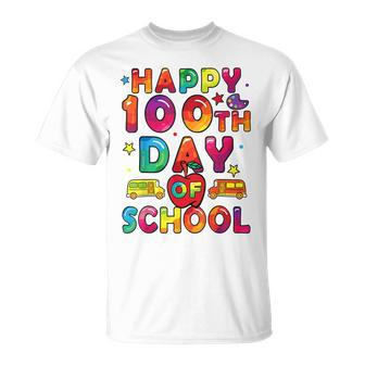 100 Days Of School Boys Girls Happy 100 Days Of School V2 T-Shirt - Seseable