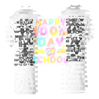 100 Days Of School Boys Girls Happy 100 Days Of School V2 T-Shirt - Seseable