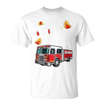 Kids Fire Truck 8Th Birthday Boy Firefighter 8 Year Old  Unisex T-Shirt