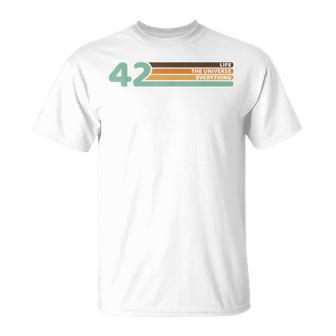 42 The Answer To Life The Universe And Everything Unisex T-Shirt | Mazezy