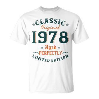 45 Years Old Classic 1978 Limited Edition 45Th Birthday T-shirt - Thegiftio UK