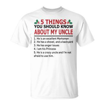 5 Things You Should Know About My Uncle Christmas V2 T-Shirt - Seseable