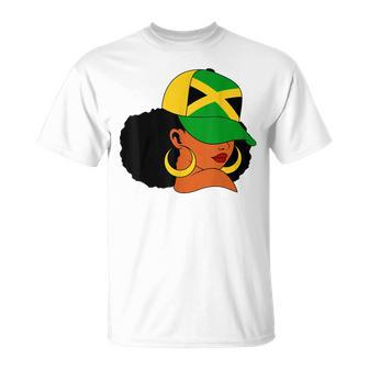 Afro Patriotic Jamaica Flag Jamaica Girls Rock Jamaica Unisex T-Shirt | Mazezy