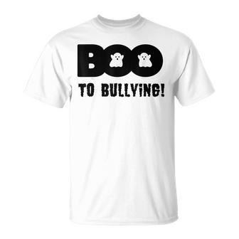 Anti-Bullying Unity Day Orange Boo To Bullying Kid Halloween T-shirt - Thegiftio UK