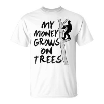 Arborist Tree Climber Logger Lumberjack For Men T-Shirt - Seseable
