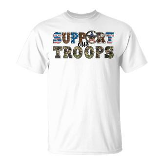 Armed Forces Day Support Our Troops Army Veteran Day T-Shirt - Seseable