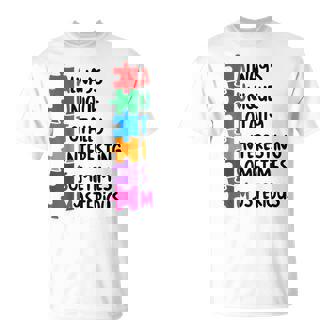 Autism Always Unique Intelligent April Autism Awareness Dad T-shirt - Thegiftio