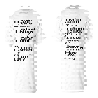 Beautiful Intelligent Talented Charming Horny Bitch Acronym T-shirt - Thegiftio