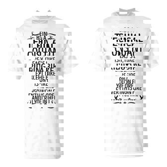 Being A Technical Consultant Like Riding A Bike Unisex T-Shirt - Seseable