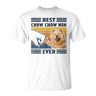 Best Chow Chow Dog Mom Ever Bump Fit Dog Lover T-Shirt - Seseable