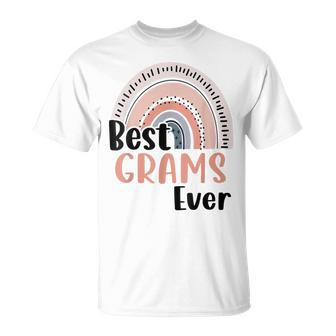 Best Grams Ever Funny Mothers Day Boho Rainbow Mommy Grandma Unisex T-Shirt - Seseable