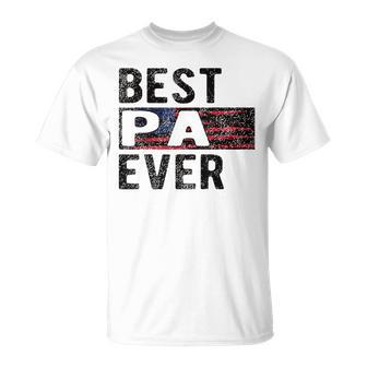 Best Pa Ever Proud Pa Grandpa Gift For Mens Unisex T-Shirt - Seseable