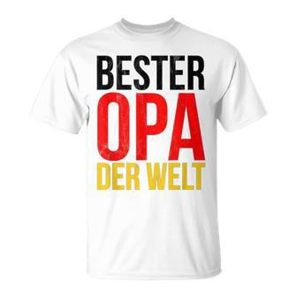 Bester Opa Der Welt German Best Grandpa T-shirt - Seseable