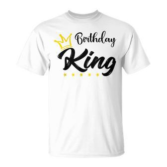 Birthday For Boy Or Men Birthday King For Boys And Mens Unisex T-Shirt | Mazezy