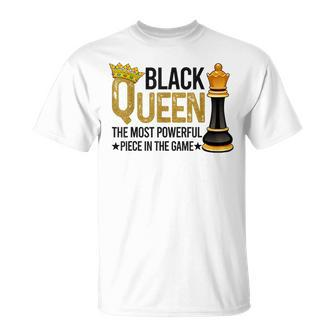 Black Queen The Most Powerful Piece In The Game V5 T-shirt - Thegiftio UK
