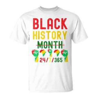 Black History 247365 Men Women Kids Black History Month V2 T-Shirt - Seseable