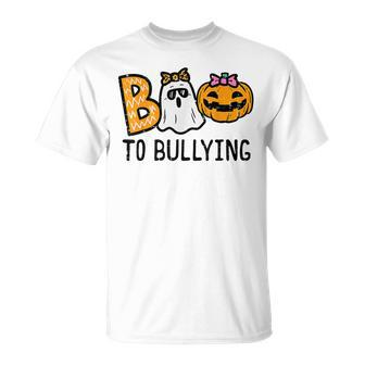 Boo To Bullying Halloween Orange Anti Bully Unity Day T-shirt - Thegiftio UK