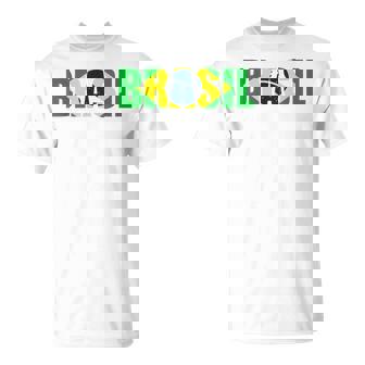Brazil Football Fans Flag Brazil Sport National Pride T-shirt - Thegiftio