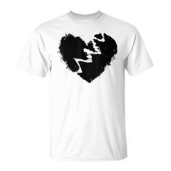 Broken Heart Graffiti T-Shirt - Seseable