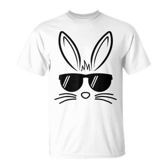 Bunny Face Easter Day Sunglasses For Boys Girls Kids Unisex T-Shirt | Mazezy