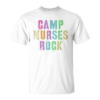 Camp Nurses Rocks Funny Camping Medical Crew Unisex T-Shirt | Seseable CA