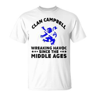 Campbell Scottish Kilt Family Clan Scotland Name T-shirt - Seseable