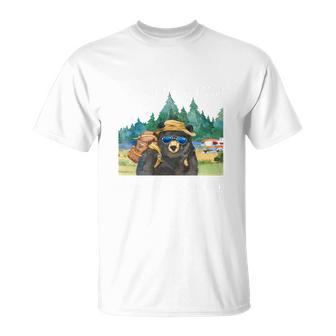 Camping Makes Me Happy Humans Make My Head Hurt V2 T-Shirt - Seseable