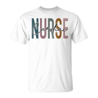 Cardiac Nurse Life Multicolor Cardiac Nurse Gifts Unisex T-Shirt | Mazezy