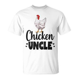 Chicken Uncle Funny Country Farm Animal Unisex T-Shirt | Mazezy
