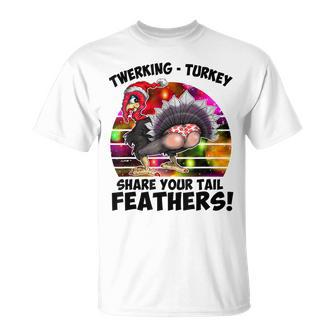 Christmas Thanksgiving Twerking Turkey Humor T-shirt - Seseable