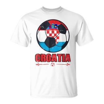 Costa Rica Flag Football Soccer Fan Men Women Kids T-shirt - Seseable