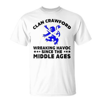 Crawford Scottish Kilt Family Clan Scotland Name T-shirt - Seseable