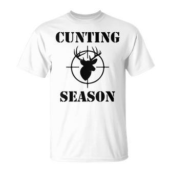 Cunting Season - Hunting Counting Season T-shirt - Seseable