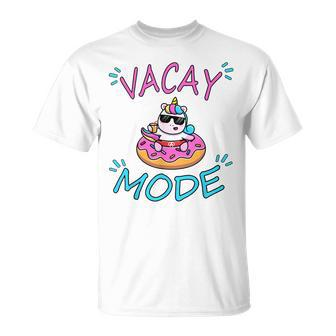 Cute Summer Vacay Mode Beach Mode Unicorn Cruise Unisex T-Shirt | Mazezy