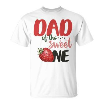 Dad Of The Sweet One Sweet One Strawberry Birthday T-shirt - Thegiftio UK