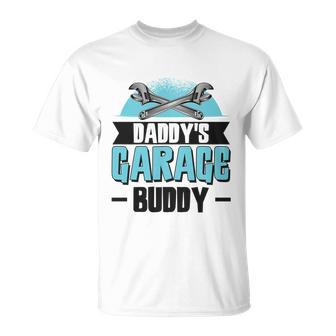 Daddys Garage Buddy Dad Mechanic Car Technician Meaningful Gift Unisex T-Shirt - Monsterry CA